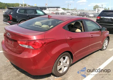 2012 Hyundai Elantra Gls (Ulsan Plant) z USA, uszkodzony, nr VIN KMHDH4AE3CU319896